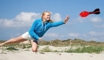 SCHILDKRÖT Ballon javelot Vortex, noir/rouge