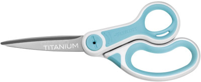 WESTCOTT Ciseaux Carbo Titanium, longueur: 204mm, bleu/blanc