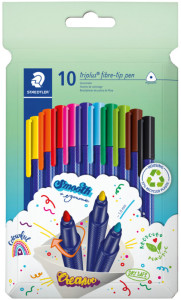 STAEDTLER Fasermaler triplus, 10er Kartonetui