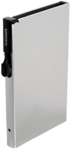 CLICKSAFE Porte-cartes SLIM, argent