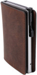 CLICKSAFE Portefeuille SLIM avec porte-cartes, cuir nappa