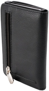 CLICKSAFE Portefeuille SLIM avec porte-cartes, cuir nappa
