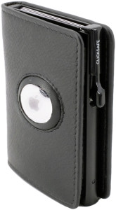 CLICKSAFE Portefeuille SLIM avec logement AirTag, marron
