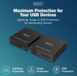 Extendeur USB 3.2 Gen1 DIGITUS, 5 Gbit/s, 4 ports, noir