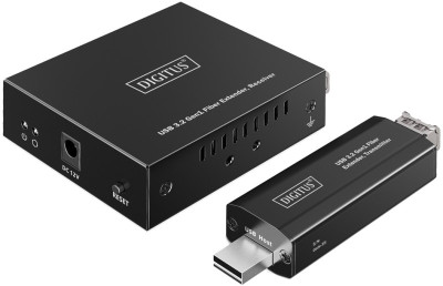 DIGITUS USB 3.2 Gen1 Extender, 4 Ports, Fiber, 300 m