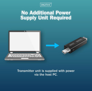 DIGITUS USB 3.2 Gen1 Extender, 4 Ports, Fiber, 300 m