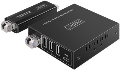 DIGITUS USB 3.2 Gen1 Extender, 4 Ports, Fiber, 20 km