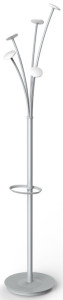 ALBA Portemanteau FESTIVAL, hauteur: 1.870 mm, blanc/argent