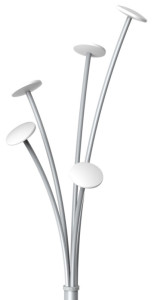 ALBA Portemanteau FESTIVAL, hauteur: 1.870 mm, blanc/argent