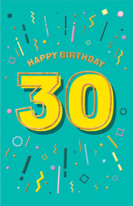 Carte d'anniversaire SUSY CARD « Numbers » - 80e anniversaire