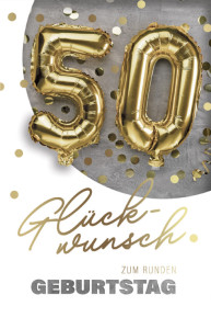 Carte d'anniversaire SUSY CARD « Ballons aluminium » - 30e anniversaire