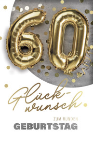 Carte d'anniversaire SUSY CARD « Ballons aluminium » - 30e anniversaire