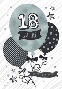 Carte d'anniversaire CACTUS « Ballon » - 20e anniversaire