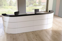 kerkmann Bogentheke Cento 7, (B)3.600 x (T)800 x (H)1.100 mm