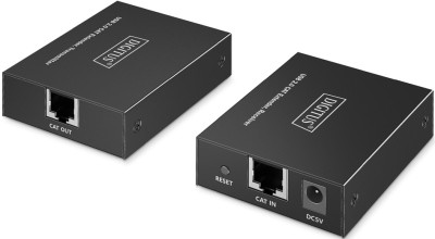 DIGITUS Extenseur USB 2.0, USB-A, 4 ports, noir