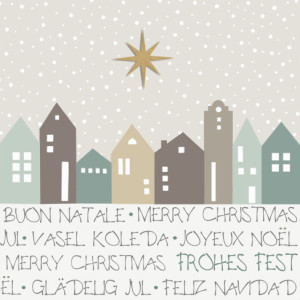 PAPSTAR Serviette à motif de Noël 