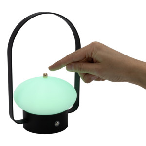 Securit Lampe de bureau à LED rechargeable BARCELONA, noir