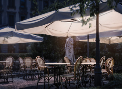 Securit Lampe de parasol à LED rechargeable BERLIN, blanc