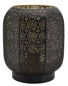 Securit Lampe de bureau LED rechargeable MARRAKECH, noir/or