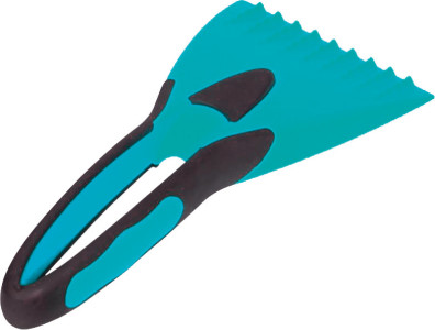 IWH Grattoir 2K avec poignée souple, longueur: 215 mm, bleu