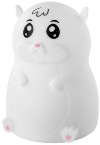 ANSMANN Veilleuse en silicone Hamster Lilli, Blanc