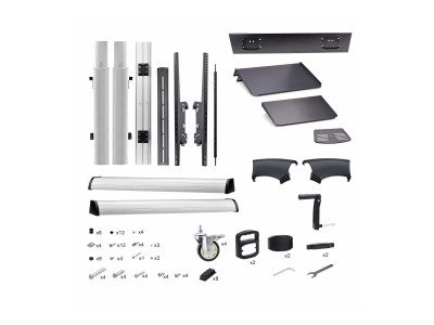 Startech : SUPPORT TV A ROULETTES pour EC RANS PLATS de 60 A 100IN/100KG