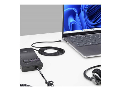 Startech : ADAPTATEUR USB-C VERS RJ9 COM BINE TELEPHONIQUE/CASQUE 1.8M