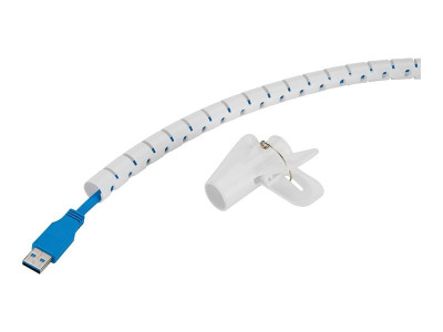 Neomounts : SPIRAL cable WRAP 15 MM. MULTIPLE CABLES WHITE