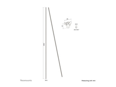 Neomounts : SPIRAL cable WRAP 15 MM. MULTIPLE CABLES BLACK