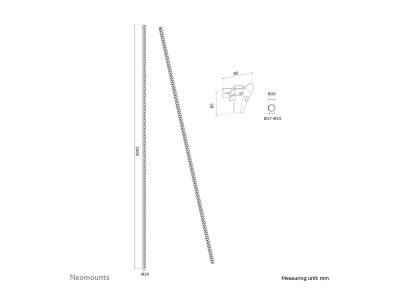 Neomounts : SPIRAL cable WRAP 20 MM. MULTIPLE CABLES WHITE