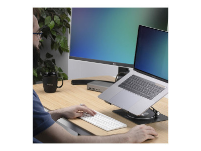 Startech : LAPTOP STAND/RISER pour DESK - - COMPUTER STAND W/360 SWIVEL BASE