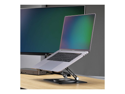 Startech : LAPTOP STAND/RISER pour DESK - - COMPUTER STAND W/360 SWIVEL BASE