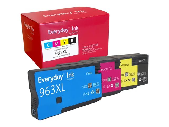 Xerox : EVERYDAY REMANUFACTURED INK REPLACES HP 963XL CMYK Xerox : EVERYDAY REMANUFACTURED INK REPLACES HP 963XL CMYK