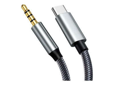 DLH : USB-C (M) TO 3.5MM JACK (M) CAB M (M) - LONGUEUR 1M - NOIR