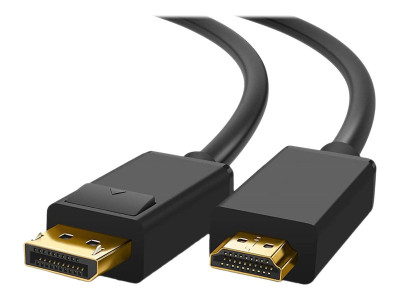 DLH : DISPLAYPORT (M) TO HDMI (M) CAB I (M) - LONGUEUR 2M - 4K/60HZ -