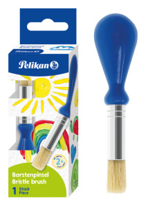 Brosse pour tout-petits Pelikan avec manche en bouton, bleue