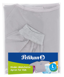 Tablier de peinture unisexe Pelikan, gris, avec fermeture velcro