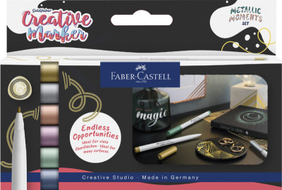 FABER-CASTELL Creative Marker GOLDFABER, étui de 6
