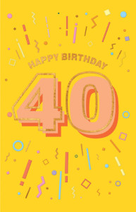 Carte d'anniversaire SUSY CARD « Numbers » - 30e anniversaire