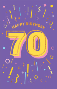 Carte d'anniversaire SUSY CARD « Numbers » - 60e anniversaire