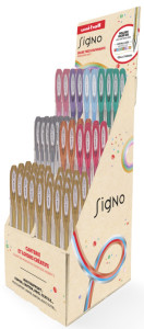 uni-ball Stylo à encre gel SIGNO Metallic, présentoir de 72