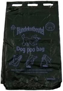 DM-Folien Hundekotbeutel, 250 x 310 mm, geblockt, rot