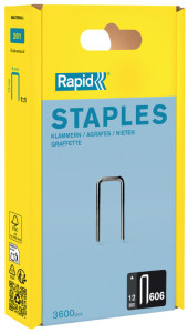 Rapid Agrafe à dos étroit no. 606, 18 mm, grand paquet