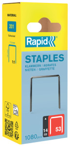 Rapid Agrafe fil fin no. 53, 20 mm, petit paquet