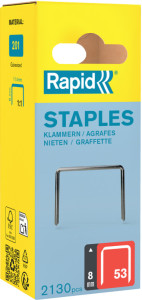 Rapid Agrafe fil fin no. 53, 20 mm, petit paquet