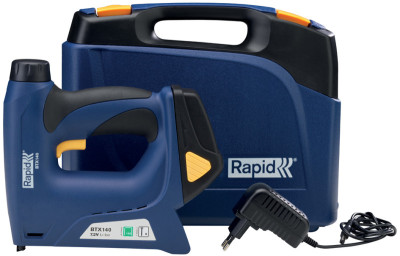 Rapid Agrafeuse/cloueuse électrique sans fil BTX140, bleu