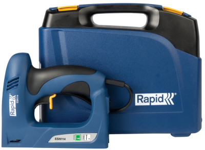 Rapid Agrafeuse/cloueuse électrique ESN114, bleu