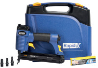 Rapid Agrafeuse/cloueuse à air comprimé PBS121, bleu/jaune Rapid Agrafeuse/cloueuse à air comprimé PBS121, bleu/jaune