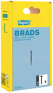 Rapid Pointe no. 8, 15 mm, galvanisé, grand paquet