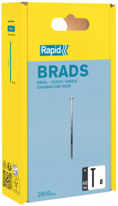 Rapid Pointe no. 8, 25 mm, galvanisé, grand paquet